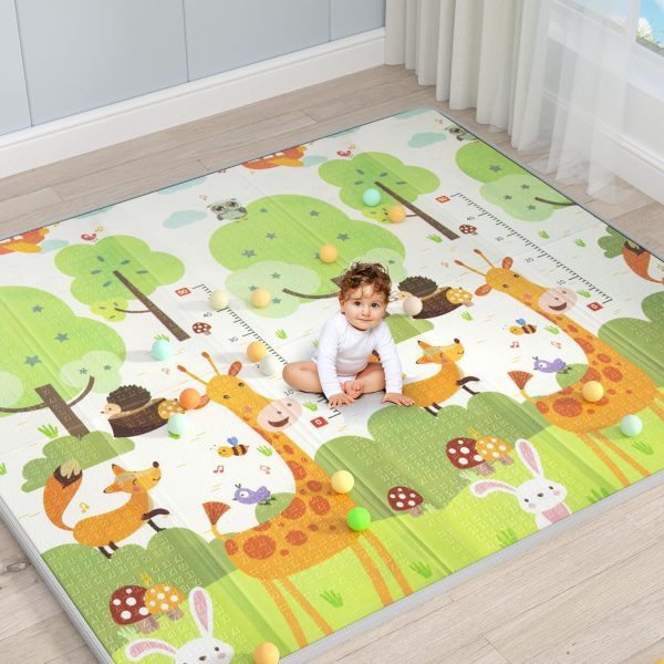 Piso Alfombra Plegable Antideslizante Para Bebés 150x180cm - Imagen 2