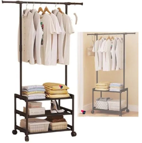 Perchero Colgador Organizador Estante Ropa 3 Niveles - Imagen 2
