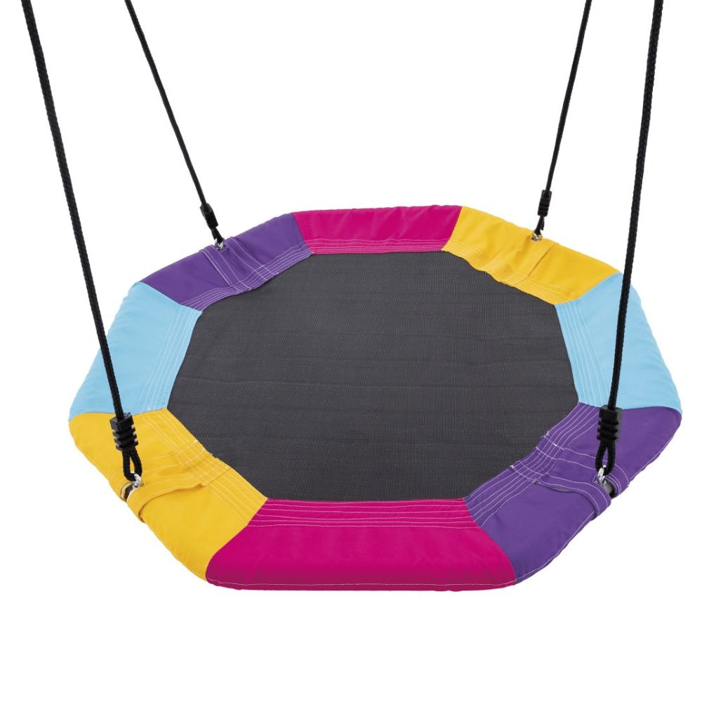 Set Intex Columpio nido octagonal saucer swing verde azul - Imagen 5
