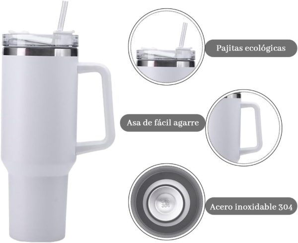 Vaso Térmico de Acero Inoxidable 40 oz - Imagen 5