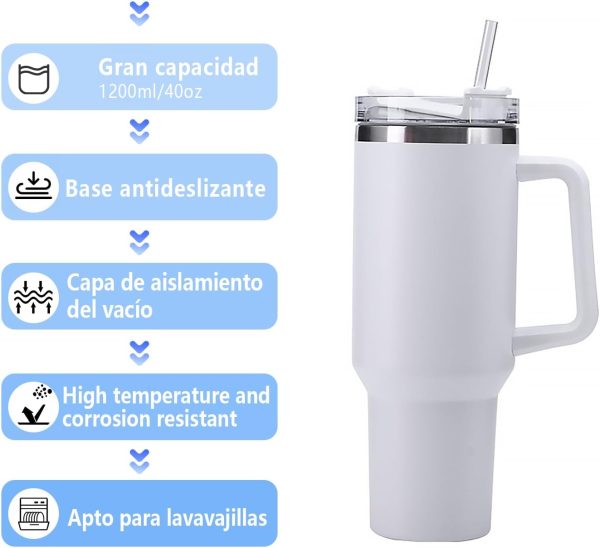 Vaso Térmico de Acero Inoxidable 40 oz - Imagen 8