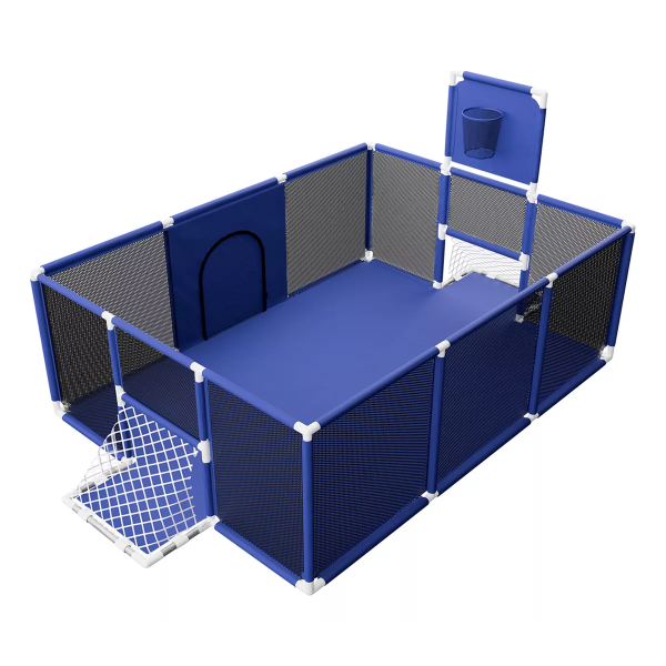 Corralito Para Bebé Corral Infantil, Gimnasio De Juegos Azul - Imagen 2