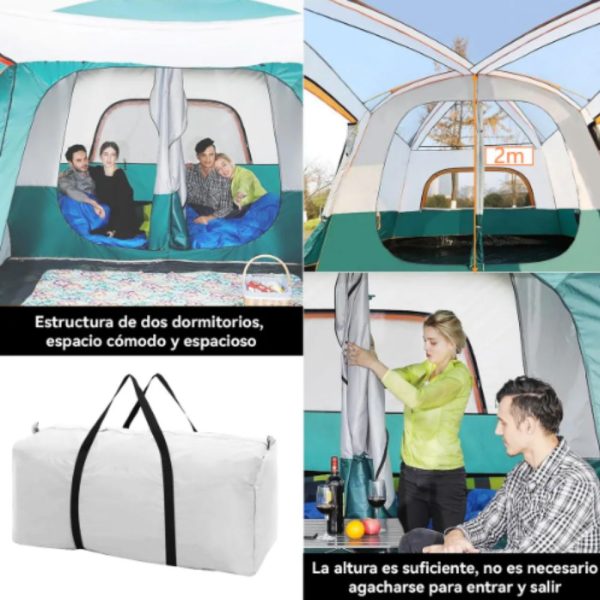 Carpa Camping Familiar 5-8 Personas Everbest - Imagen 5