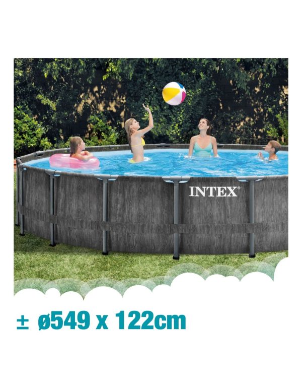 Piscina Armable 549x122cm Prism Frame Intex - Imagen 2