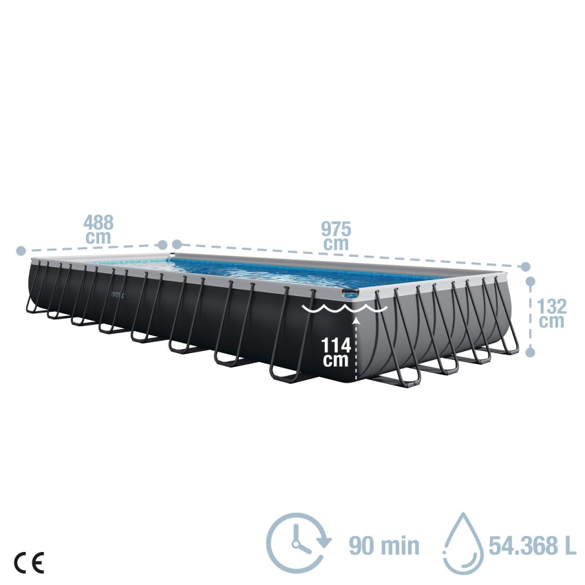 Piscina Estructural Ultra XTR Frame Intex 975x488x132cm - Imagen 10