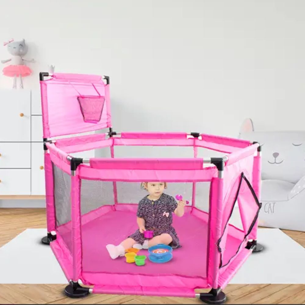 Corral Infantil Bebes Color Rosado - Imagen 2