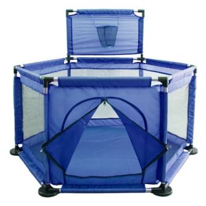 Corral Infantil Bebes Color Azul