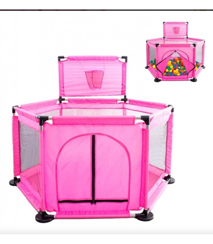 Corral Infantil Bebes Color Rosado - Imagen 4