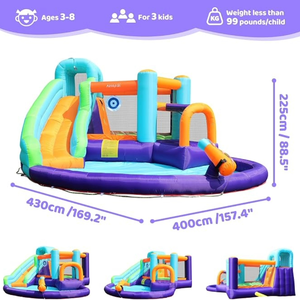 Tobogán Acuático Inflable AirMyFun para niños - Imagen 6