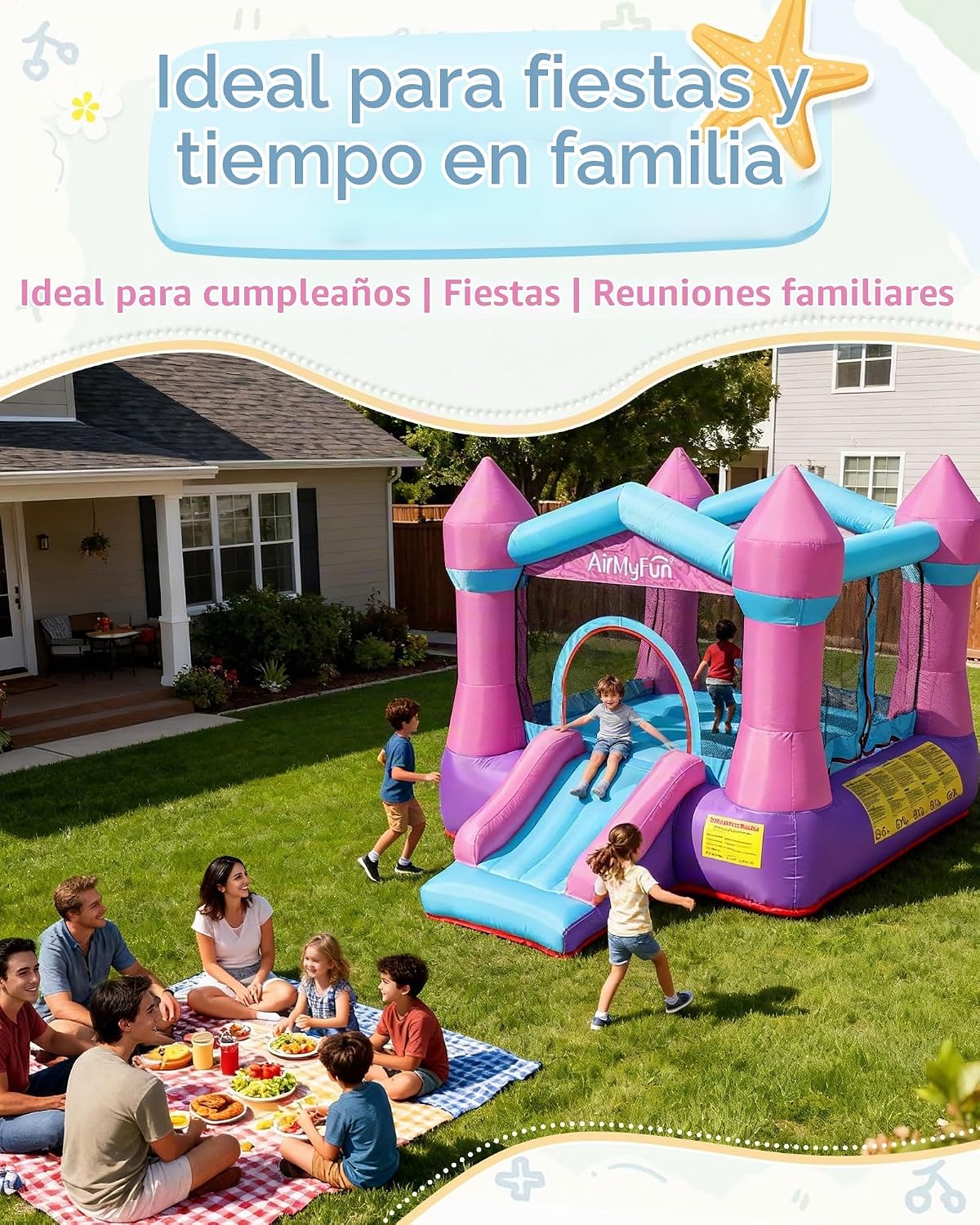 Castillo Inflable con Tobogán para niños - Imagen 3