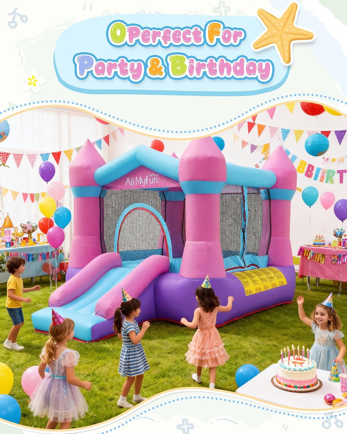 Castillo Inflable con Tobogán para niños - Imagen 4