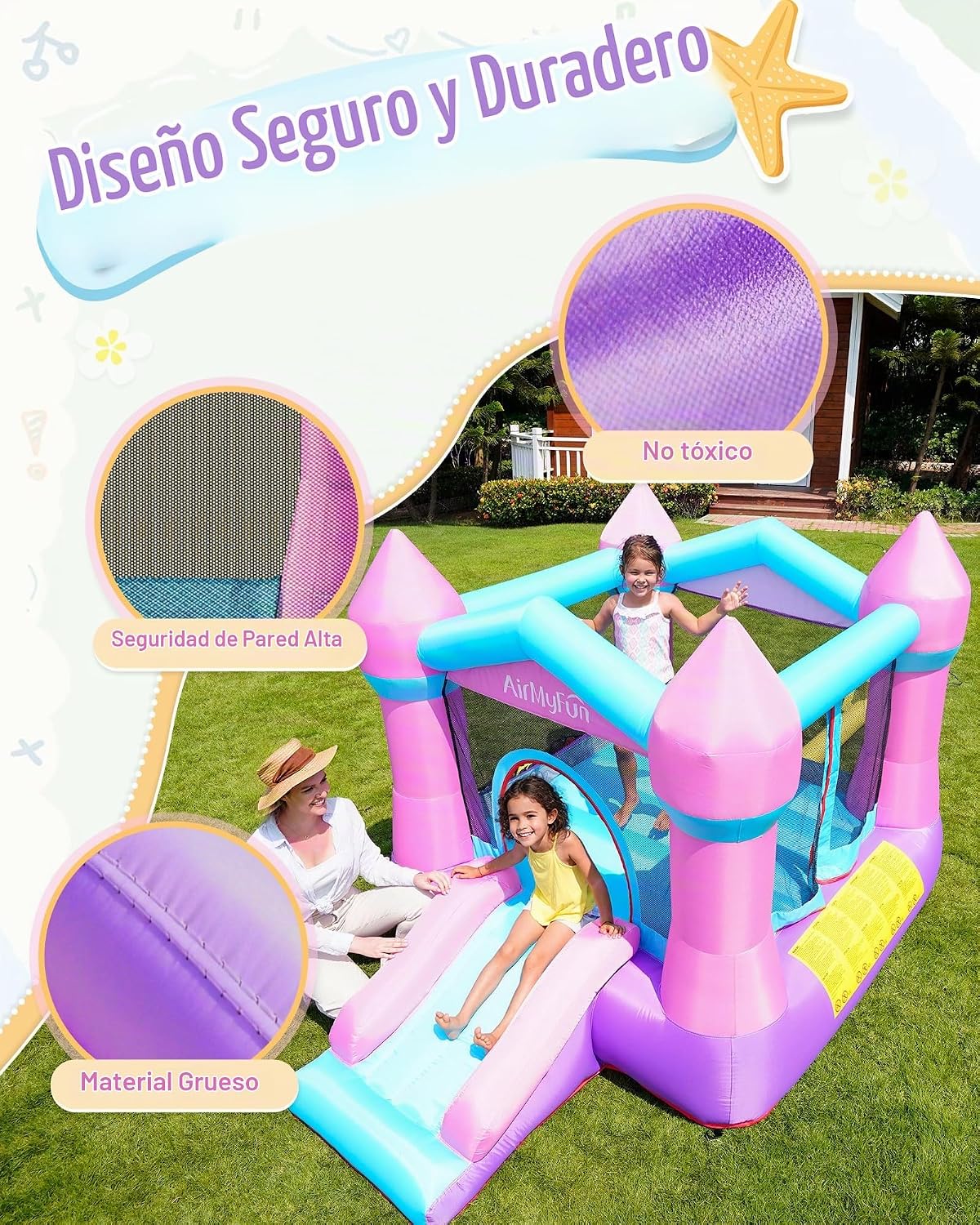 Castillo Inflable con Tobogán para niños - Imagen 5
