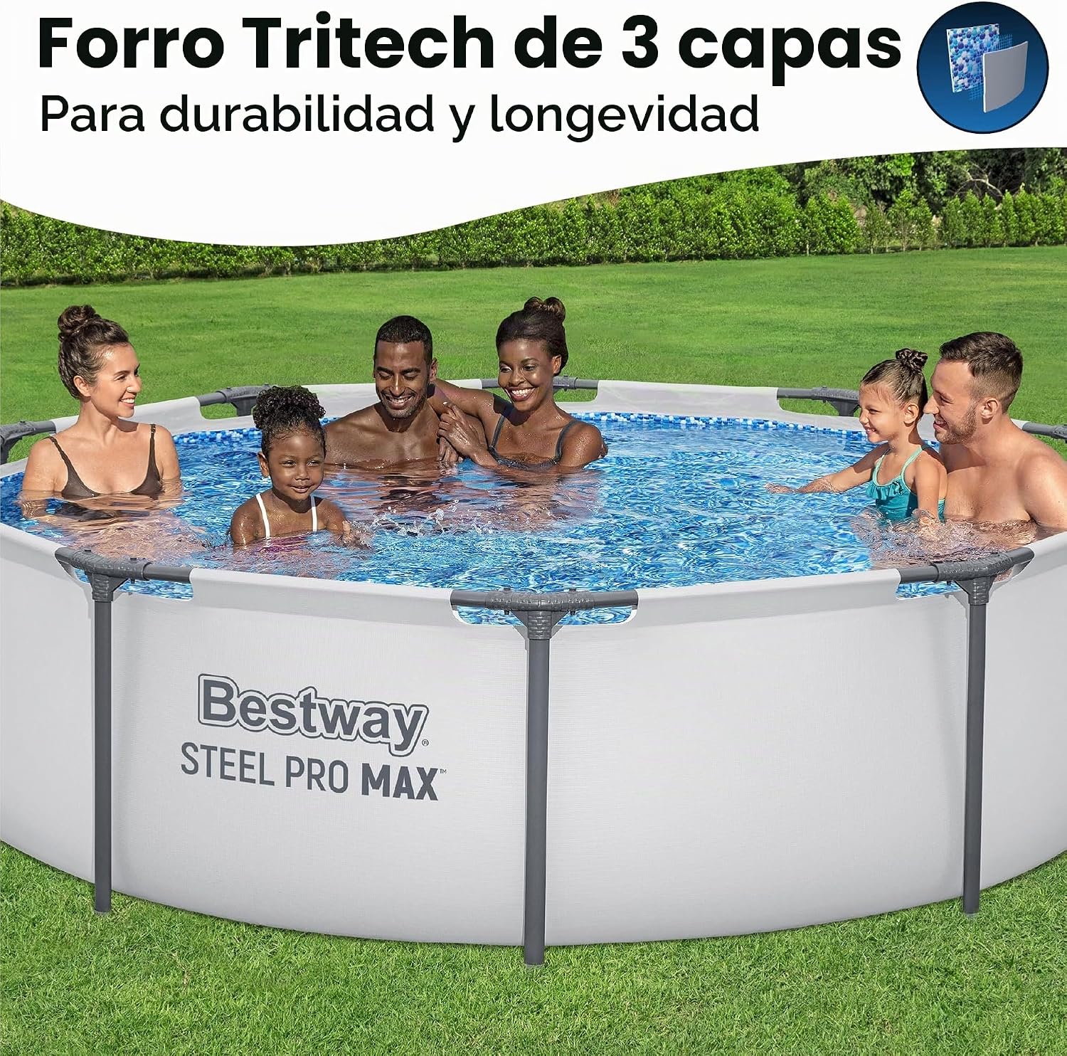 Piscina Armable 305x76cm Bestway - Imagen 3