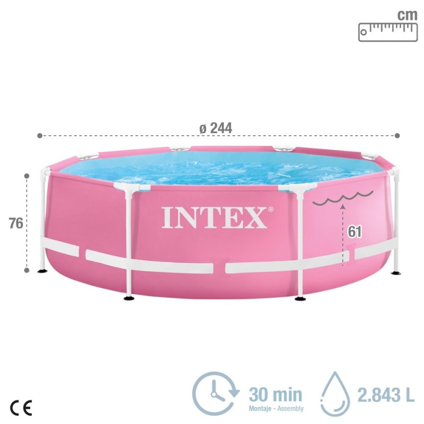 Piscina Armable Redonda 244x76cm Intex - Imagen 4